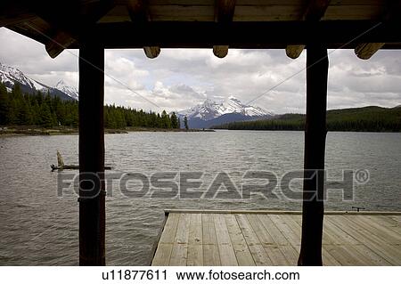 Maligne Lake, Jasper National Park, Alberta, Canada View Large Photo Image Stock Image - Maligne Lake, Jasper National Park, Alberta, Canada. Fotosearch