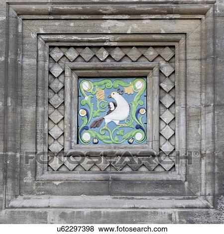 Stock Photo - Mosaic work on the wall of the Church of the Saviour on Spilled Blood, St. Petersburg, Russia. Fotosearch