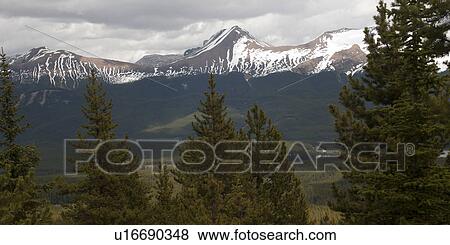 Mountain range, Samson Peak, Maligne Lake, Jasper National Park, Alberta, Canada View Large Photo Image Stock Photo - Mountain range, Samson Peak, Maligne Lake, Jasper National Park, Alberta, Canada. Fotosearch