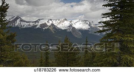 Mountain range, Samson Peak, Maligne Lake, Jasper National Park, Alberta, Canada View Large Photo Image Stock Photograph - Mountain range, Samson Peak, Maligne Lake, Jasper National Park, Alberta, Canada. Fotosearch