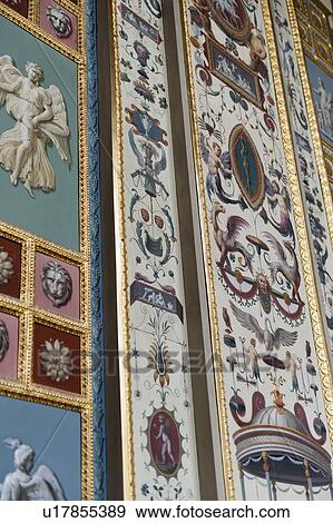 Stock Photo - Murals in Winter Palace, State Hermitage Museum, Palace Square, St. Petersburg, Russia. Fotosearch
