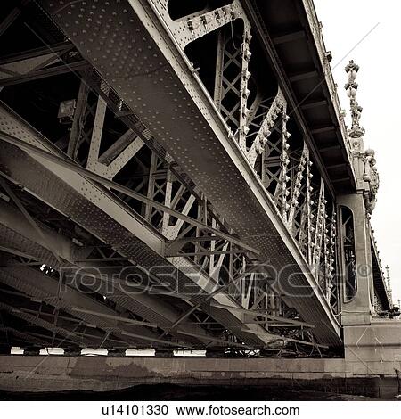 Stock Image - Palace Bridge across the Neva River, St. Petersburg, Russia. Fotosearch