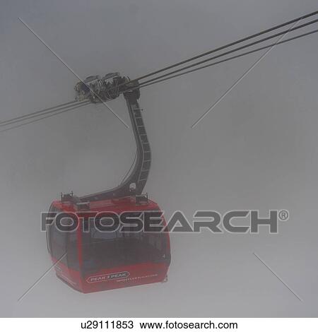 Stock Image - Peak 2 Peak Gondola, Whistler, British Columbia, Canada. Fotosearch
