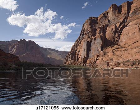Reflection of rocks in water, Glen Canyon National Recreation Area, Colorado River Float Trip, Colorado River, Arizona-Utah, USA View Large Photo Image Stock Photography - Reflection of rocks in water, Glen Canyon National Recreation Area, Colorado River Float Trip, Colorado River, Arizona-Utah, USA. Fotosearch