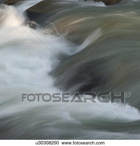 Stock Image - River, Whistler, British Columbia, Canada. Fotosearch