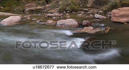 River, Zion National Park, Utah, USA View Large Photo Image Stock Photo - River, Zion National Park, Utah, USA. Fotosearch
