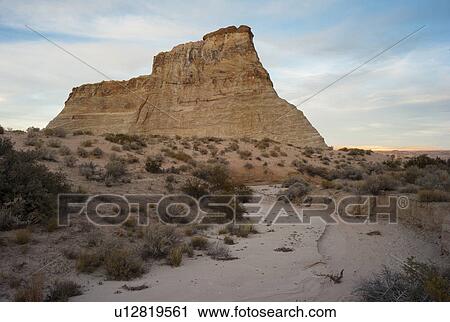Stock Image - Rock formations in a desert, Amangiri, Canyon Point, Hoodoo Trail, Utah, USA. Fotosearch