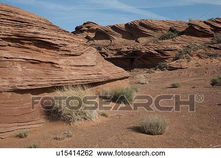 Rock formations in a desert, Horseshoe Bend, Page, Arizona, USA View Large Photo Image Stock Image - Rock formations in a desert, Horseshoe Bend, Page, Arizona, USA. Fotosearch