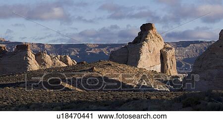Rock formations on a landscape, Amangiri, Canyon Point, Hoodoo Trail, Utah, USA View Large Photo Image Stock Image - Rock formations on a landscape, Amangiri, Canyon Point, Hoodoo Trail, Utah, USA. Fotosearch