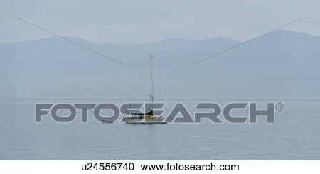 Sailboat in the sea, Sayulita, Nayarit, Mexico View Large Photo Image Stock Image - Sailboat in the sea, Sayulita, Nayarit, Mexico. Fotosearch