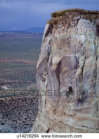 Picture - Sandstone cliff, Amangiri, Canyon Point, Hoodoo Trail, Utah, USA. Fotosearch