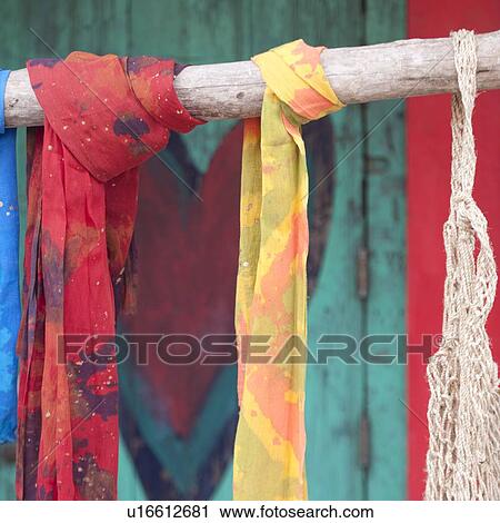 Sarongs hanging on wooden pole, Sayulita, Nayarit, Mexico View Large Photo Image Stock Image - Sarongs hanging on wooden pole, Sayulita, Nayarit, Mexico. Fotosearch