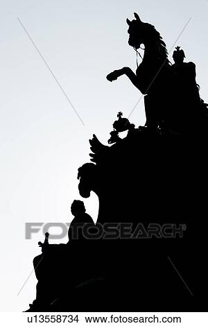 Silhouette of the Monument to Nicholas I at dusk, St. Isaac's Square, St. Petersburg, Russia View Large Photo Image Picture - Silhouette of the Monument to Nicholas I at dusk, St. Isaac's Square, St. Petersburg, Russia. Fotosearch