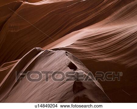 Picture - Slot canyon, Tse Bighanilini, Upper Antelope Canyon, Antelope Canyon, Page, Arizona, USA. Fotosearch