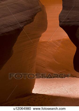 Stock Image - Slot canyon, Tse Bighanilini, Upper Antelope Canyon, Antelope Canyon, Page, Arizona, USA. Fotosearch