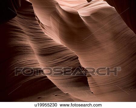 Stock Image - Slot canyon, Tse Bighanilini, Upper Antelope Canyon, Antelope Canyon, Page, Arizona, USA. Fotosearch