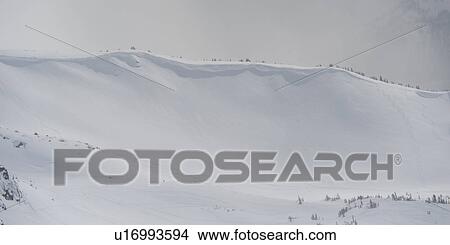 Picture - Snow covered mountains, Whistler, British Columbia, Canada. Fotosearch