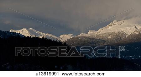 Snow covered mountains, Whistler, British Columbia, Canada View Large Photo Image Stock Image - Snow covered mountains, Whistler, British Columbia, Canada. Fotosearch