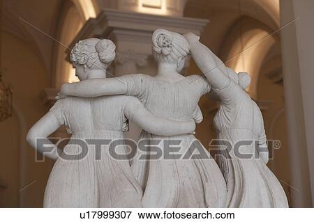 Stock Photo - Statues in a museum, Winter Palace, State Hermitage Museum, Palace Square, St. Petersburg, Russia. Fotosearch