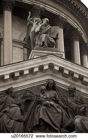 Statues on the Saint Isaac's Cathedral, St. Isaac's Square, St. Petersburg, Russia View Large Photo Image Stock Image - Statues on the Saint Isaac's Cathedral, St. Isaac's Square, St. Petersburg, Russia. Fotosearch
