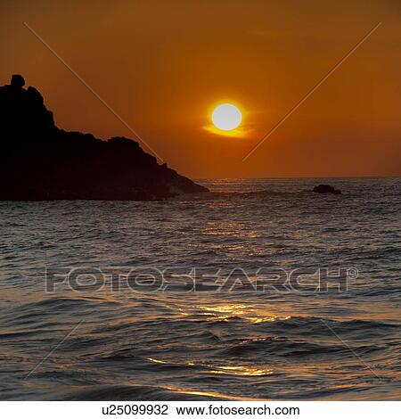 Sunset over the sea, Sayulita, Nayarit, Mexico View Large Photo Image Stock Image - Sunset over the sea, Sayulita, Nayarit, Mexico. Fotosearch