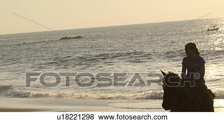 Teenage girl riding a horse on the beach, Sayulita, Nayarit, Mexico View Large Photo Image Stock Photo - Teenage girl riding a horse on the beach, Sayulita, Nayarit, Mexico. Fotosearch