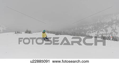 Tourist snowboarding, Symphony Amphitheatre, Whistler, British Columbia, Canada View Large Photo Image Stock Image - Tourist snowboarding, Symphony Amphitheatre, Whistler, British Columbia, Canada. Fotosearch