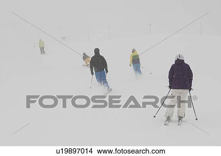 Tourists skiing, Whistler Mountain, Whistler, British Columbia, Canada View Large Photo Image Picture - Tourists skiing, Whistler Mountain, Whistler, British Columbia, Canada. Fotosearch