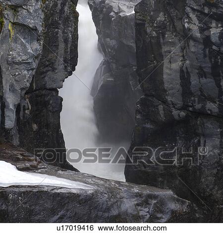 Stock Photograph - Waterfall, Nairn Falls, Nairn Falls Provincial Park, Whistler, British Columbia, Canada. Fotosearch