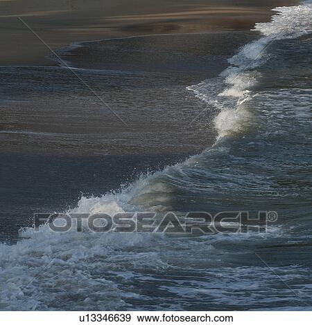 Stock Photo - Waves on the beach, Sayulita, Nayarit, Mexico. Fotosearch