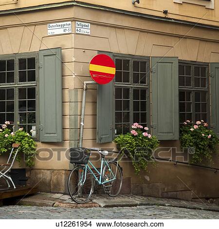 Window boxes on the windows of building, Jarntorget, Gamla Stan, Stockholm, Sweden View Large Photo Image Picture - Window boxes on the windows of building, Jarntorget, Gamla Stan, Stockholm, Sweden. Fotosearch