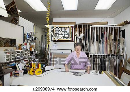 Portrait of a senior owner in workshop View Large Photo Image Picture - Portrait of a senior owner in workshop. Fotosearch