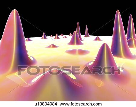 3D surface graph depicting visual output from scientific equipment. View Large Photo Image Picture - 3D surface graph depicting visual output from scientific equipment.. Fotosearch