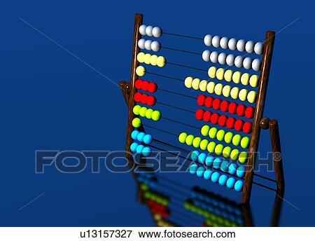 Abacus, computer artwork. View Large Photo Image Stock Photo - Abacus, computer artwork.. Fotosearch