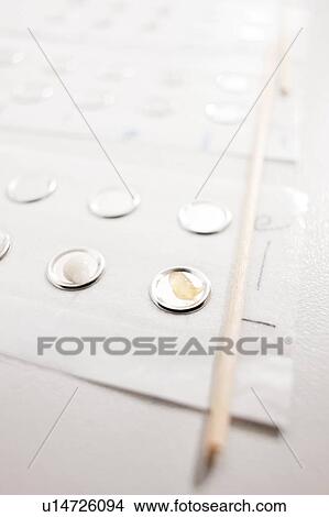 Allergy patch test preparation. View Large Photo Image Picture - Allergy patch test preparation.. Fotosearch