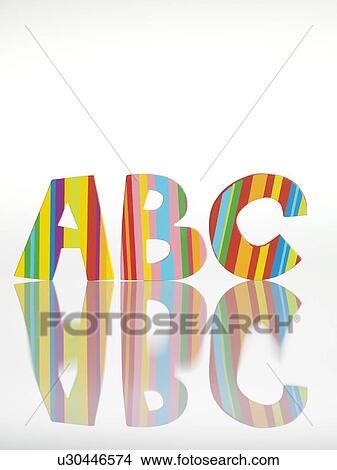 Picture - Alphabet. Wooden A B C letters.. Fotosearch
