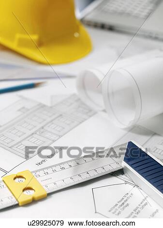 Architecture. Set square on architectural drawings. View Large Photo Image Stock Photo - Architecture. Set square on architectural drawings.. Fotosearch