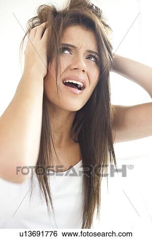 Stock Photograph - Bad hair day.. Fotosearch