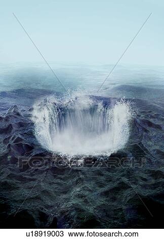 Stock Image - Bermuda triangle, conceptual computer artwork.. Fotosearch