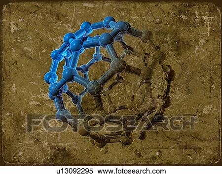 Stock Photography - Buckyball molecule, computer artwork.. Fotosearch