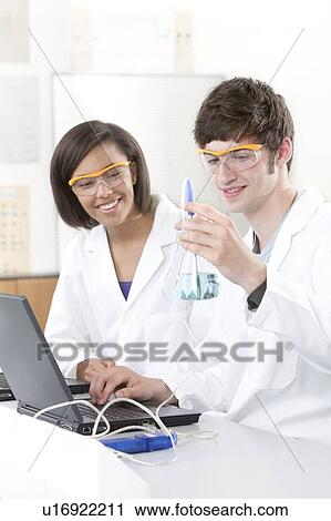Stock Image - Chemistry lesson.. Fotosearch