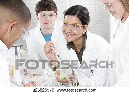 Stock Image - Chemistry lesson.. Fotosearch