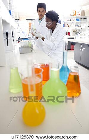 Stock Image - Chemists.. Fotosearch