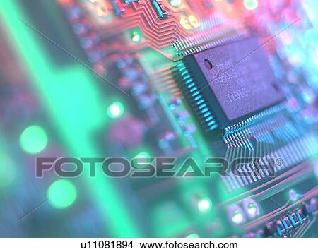 Picture - Circuit board.. Fotosearch