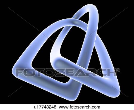 Stock Photo - Computer artwork of a mathematical knot, in which the ends are joined together so that it cannot be undone. It is also an independent" or "unity" knot as it is not comprised of simpler knots. ". Fotosearch