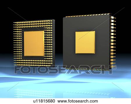 Computer artwork of the front and back side of a computer chip. View Large Photo Image Stock Image - Computer artwork of the front and back side of a computer chip.. Fotosearch