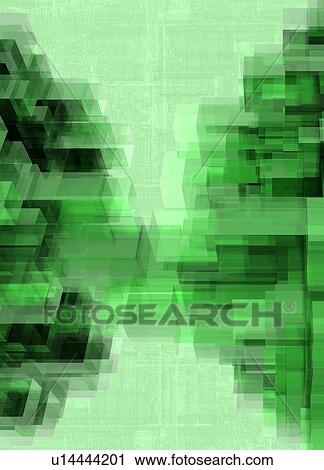 Stock Image - Computerised city, conceptual computer artwork.. Fotosearch