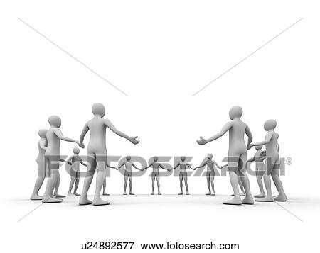 Conceptual computer artwork of a human chain with one character missing, representing a missing link. View Large Photo Image Stock Photo - Conceptual computer artwork of a human chain with one character missing, representing a missing link.. Fotosearch