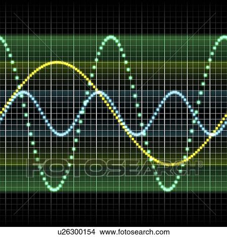 Conceptual computer artwork representing a sound wave. View Large Photo Image Picture - Conceptual computer artwork representing a sound wave.. Fotosearch