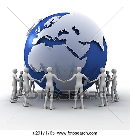 Stock Photography - Conceptual computer artwork representing global topics like communications, environment awareness, business, technology, international understanding or networks.. Fotosearch